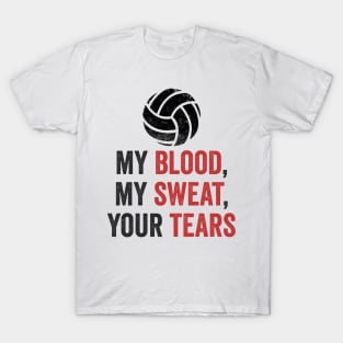 Volleyball Gift My Blood My Sweat Your Tears T-Shirt